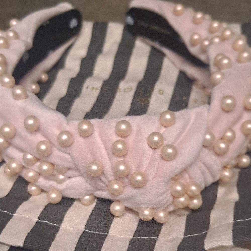 Lele Sadoughi Blush Pearl Headband